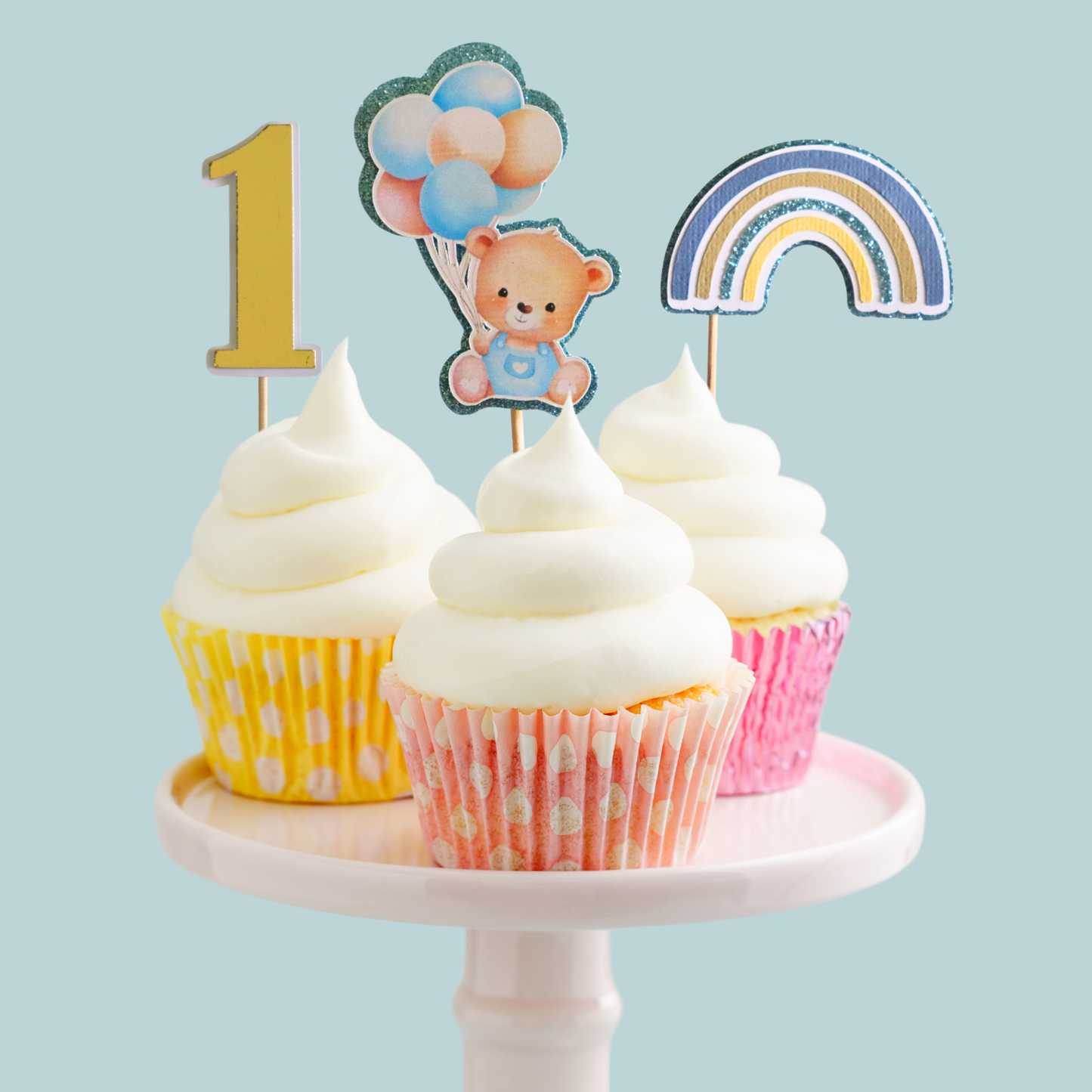 Teddy Bear Cupcake Toppers