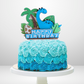 Blue Dinosaur Cake Topper