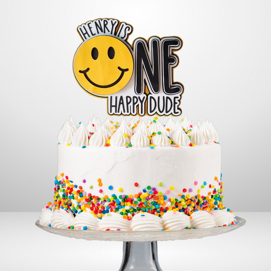 One Happy Dude Cake Topper