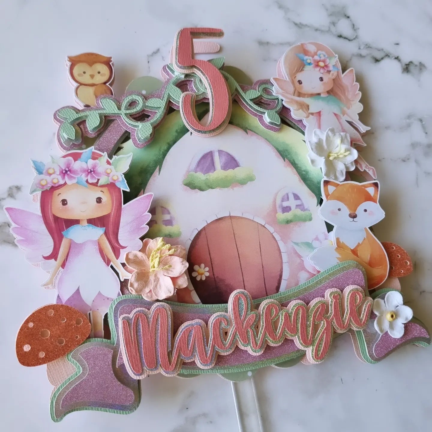 Fairy Woodlands Cake Topper