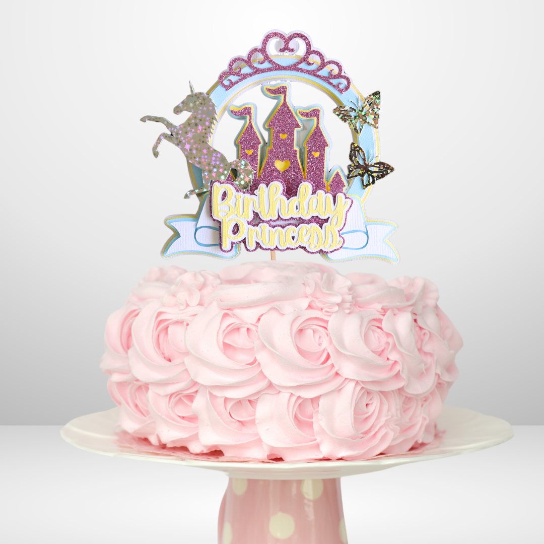 Princess Unicorn Cake Topper